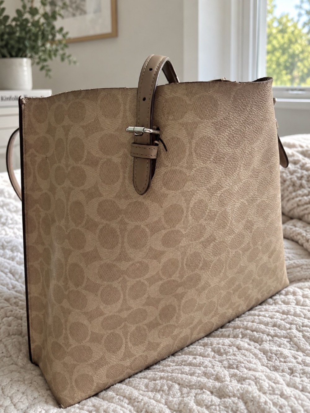 Mollie Tote Bag in Signature Canvas Style CV967